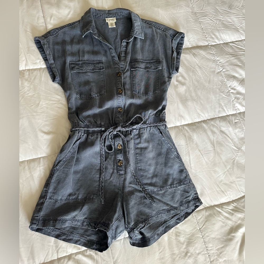 Nicole Miller Denim Blue Jumpsuit